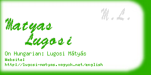 matyas lugosi business card